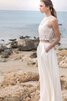 Robe de mariée plissé derniere tendance longueur au ras du sol en chiffon avec sans manches - 2