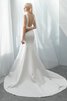 Robe de mariée de sirène avec zip glamour manche nulle delicat - 3