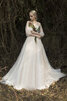 Abito da sposa stupefacente in raso in tulle lunghi classico sogno - 3