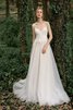 Robe de mariée magnifique en satin bucolique modeste attirent - 5