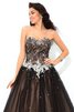 Robe de quinceanera formelle naturel manche nulle avec lacets de mode de bal - 5