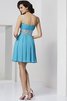 Abito Homecoming A-Line in Chiffon Senza Maniche Conotta Corto - 2