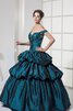 Duchesse-Linie Spaghetti Träger Pick-Ups Quinceanera Kleid mit Rücken Schnürung mit Applike - 2