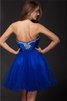 Ärmelloses Normale Taille Prinzessin A Linie Elastischer Gewebter Satin Cocktailkleid - 2