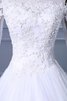 Abito da Sposa con Applique Sotto Ginocchio Barchetta monospalla Fuori dalla spalla Ball Gown - 5