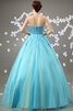 Robe de quinceanera textile en tulle avec perle - 2