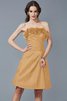 Robe demoiselle d'honneur facile en taffetas de fourreau de bustier fermeutre eclair - 12