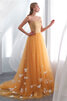 Robe de bal en salle splendide cordon textile en tulle modeste - 5