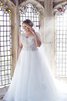 Abito da Sposa Naturale tradizionale Ball Gown Senza Maniche Lungo in Tulle - 1