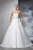 Robe de mariée distinguee intemporel longue de mode de bal avec sans manches - 4