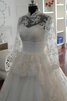 Abito da Sposa Vintage in Taffeta in pizzo lusso con Nastro in Tulle - 3