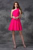 Normale Taille A Linie One Schulter Formelles Abschlusskleid mit Blume - 1