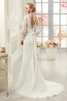 Abito da Sposa Cuore con Applique sensuale Barchetta in pizzo Profondo V-scollo - 3