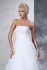 Abito da Sposa Classico Lusso Senza Maniche Lunghi con Applique - 6