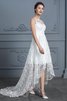 Robe de mariée avec gaze délicat plissé moderne naturel - 5