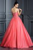 Abito Quinceanera Cuore con Perline Alta Vita Ball Gown Allacciato - 2