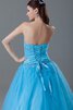 Robe de quinceanera col ras du cou cordon de mode de bal ruché col en forme de cœur - 6