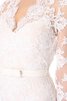 Ärmellos lange Ärmeln schlichtes langes Brautkleid mit Gürtel mit Schleife - 4