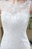 Robe de mariée sexy larges bretelles encolure ronde de traîne courte sans ceinture - 2