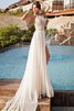 Abito da Sposa Semplice a riva Lupetto Formale E Informale in Chiffon in pizzo - 1