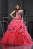 Duchesse-Linie Organza Ärmelloses Empire Taille Quinceanera Kleid mit Rücken Schnürung - 1