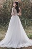 Robe de mariée textile en tulle balancement fantastique longue solennel - 3