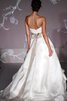 Sweep Zug rückenfreies natürliche Taile Organza sexy Brautkleid mit Bordüre - 2