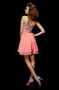 Abito Homecoming Principessa Corto in Chiffon A-Line V-Scollo - 2