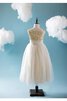 Robe de cortège enfant pailleté de lotus avec perle en tulle ruché - 4