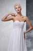 Abito da Sposa Cerniera Cuore Alta Vita con Perline in Chiffon - 6