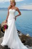 Robe de mariée femme branché de bustier avec sans manches avec chiffon a plage - 1