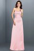 Robe demoiselle d'honneur naturel en satin de princesse avec zip de bustier - 22