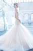 Abito da Sposa A Terra Cuore con Perline Senza Maniche in Tulle in pizzo - 1