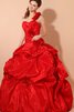 Duchesse-Linie A Linie Herz-Ausschnitt Quinceanera Kleid mit Rüschen mit Blume - 2