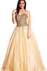 Abito da Ballo sogno Cuore Ball Gown A-Line con paillette A Terra - 1