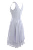 Robe de mariée romantique mode en arc-en-ciel de col en v en chiffon - 8