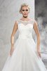 Reißverschluss Ärmelloses Duchesse-Linie Luxus Brautkleid mit Schleife - 6