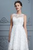 Robe de mariée avec gaze délicat plissé moderne naturel - 7