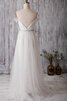 Abito da Sposa Conotta con Criss-cross con Perline Naturale in Tulle A Terra - 4