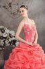 Abito Quinceanera con Increspature Conotta Ball Gown con Applique - 7