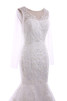 Glamouroso&Dramatico Vestido de Novia de Capa Multi de Pura espalda de Encaje Adorno - 5