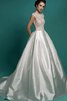 Abito da Sposa A Terra Ball Gown Barchetta Cappellino Cerniera tradizionale - 1