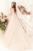 Abito da Sposa Coda A Strascico Cappella Elegante con Perline Ball Gown Romantico con Applique - 2