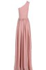 Robe demoiselle d'honneur naturel fermeutre eclair jusqu'au sol avec chiffon avec sans manches - 3