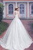 Abito da Sposa Tondo Naturale in Tulle A Terra radiosa con Applique - 3