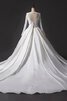 Abito da Sposa in Chiffon Buco Della Serratura Schiena Ball Gown Elegante con Applique in Raso - 3