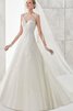 Abito da Sposa Senza Maniche A-Line classico decorato Elegante con Applique - 1