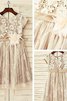 Robe de cortège enfant naturel avec fleurs fermeutre eclair ligne a de princesse - 5