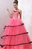 Herz-Ausschnitt Duchesse-Linie A-Linie Quinceanera Kleid mit Perlen - 3