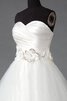 Abito da Sposa in Raso con Perline a riva Cuore stravagante Ball Gown - 3